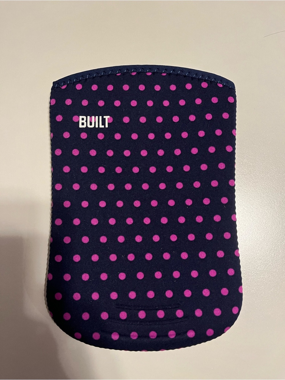 Built Navy and Pink Polka Dot Neoprene tablet Sleeve